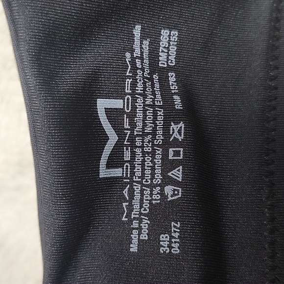 Maidenform Lightly Lined Underwire T-Shirt Bra Size 34B Black - Picture 8 of 9